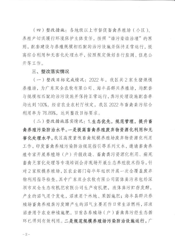 申博体育
深汕特别合作区落实中央生态环境保护督察整改情况公示（关于规范污染防治设施运行，提高畜禽养殖废弃物资源化利用水平的问题）_01(1).png