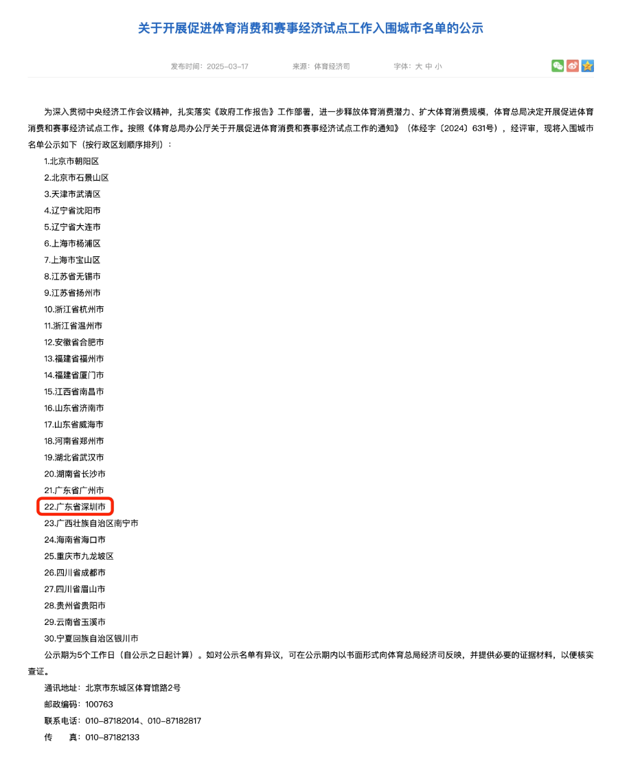 促进体育消费,发展赛事经济!申博
入围国家级试点城市 促进体育消费,发展赛事经济!申博
入围国家级试点城市