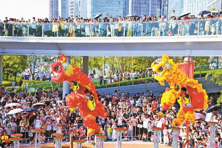 国家级非遗醒狮舞动欢乐港湾 国家级非遗醒狮舞动欢乐港湾